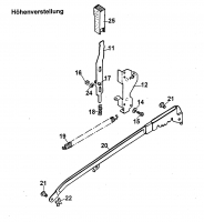 Ersatzteile WOLF-Garten Benzin Rasenmäher mit Antrieb 6.42 BAK Typ: 4728000 Serie A  (1999) Höhenverstellung 