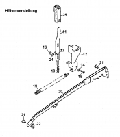 Ersatzteile WOLF-Garten Benzin Rasenmäher mit Antrieb 2.42 TAK Typ: 4765889 Serie A  (1999) Höhenverstellung 