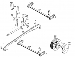 Ersatzteile WOLF-Garten Elektro Rasenmäher ohne Antrieb 6.42 E Typ: 4945080 Serie D  (1996) Höhenverstellung, Räder 