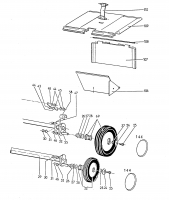 Ersatzteile WOLF-Garten Elektro Rasenmäher ohne Antrieb 4.46 E Typ: 6901000 Serie A  (1996) Achsen, Räder 