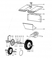 Ersatzteile WOLF-Garten Benzin Rasenmäher mit Antrieb 4.46 BA Typ: 6910580 Serie A  (1996) Getriebe, Räder 