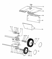Ersatzteile WOLF-Garten Benzin Rasenmäher ohne Antrieb 6.46 B Typ: 6946580 Serie A  (1996) Achsen, Räder 