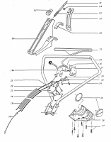 Ersatzteile WOLF-Garten Benzin Rasenmäher ohne Antrieb 6.46 B Typ: 6946580 Serie A  (1996) Bowdenzug, Elektroteile 