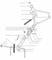 Ersatzteile WOLF-Garten Benzin Rasenmäher ohne Antrieb 6.46 B Typ: 6946580 Serie A  (1996) Holm 