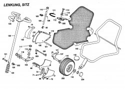 Ersatzteile WOLF-Garten  Cart SV 3 Typ: 6110000 Serie B  (1999) Lenkung, Sitz 