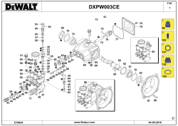 DEWALT Ersatzteile HOCHDRUCKREINIGER DXPW003CE Typ: 1 QS