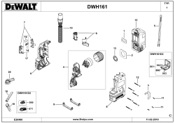 DEWALT Ersatzteile STAUBABSAUGER DWH161 Typ: 1 XJ