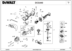 DEWALT Ersatzteile WINKELSCHLEIFER DCG440N Typ: 1 XJ