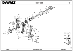 DEWALT Ersatzteile SCHLAGSCHRAUBER DCF850D2T Typ: 1 QW