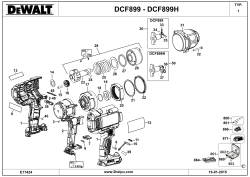 DEWALT Ersatzteile SCHLAGSCHRAUBENSCHL. DCF899 Typ: 1 QW