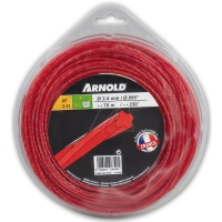 Arnold Ersatzteil Trimmerfaden AF 3.11, 2.4 mm x 70.1 m, rot, rund, gedreht einfach online kaufen.