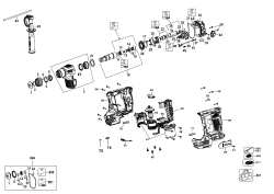 DEWALT Ersatzteile DREHHAMMER DCH072G2 Typ: 1 QU