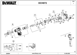 DEWALT Ersatzteile AKKU BOHRHAMMER DCH072NT Typ: 1 XJ
