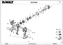 DEWALT Ersatzteile SCHLAGSCHRAUBER DCF840NT Typ: 1 XJ