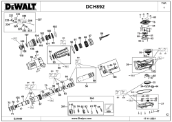 DEWALT Ersatzteile MEISSELHAMMER DCH892X2 Typ: 1 QW