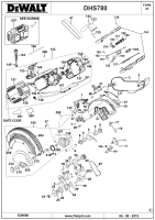 DEWALT Ersatzteile GEHRUNGSSÄGE DHS780 Typ: 21 QS