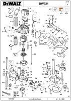 DEWALT Ersatzteile FRÄSMASCHINE DW621 Typ: 4 QS