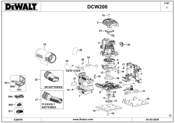 DEWALT Ersatzteile EKZENTERSCHLEIFER DCW200 Typ: 1 QW
