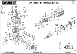 DEWALT Ersatzteile RADIALARMSÄGE DW721KN Typ: 3 QS