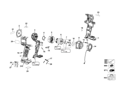 DEWALT Ersatzteile SCHLAGSCHRAUBENSCHL. DCF923E1 Typ: 1 QU