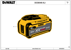 DEWALT Ersatzteile BATTERIE DCB549-XJ Typ: 1 XJ