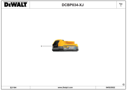 DEWALT Ersatzteile BATTERIE DCBP034-XJ Typ: 1 XJ