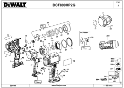 DEWALT Ersatzteile SCHLAGSCHRAUBENSCHL. DCF899HP2G Typ: 2 QW