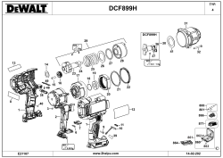 DEWALT Ersatzteile SCHLAGSCHRAUBENSCHL. DCF899HNT Typ: 4 XJ