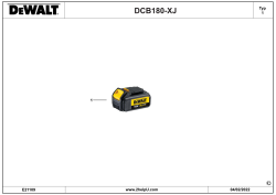 DEWALT Ersatzteile BATTERIE DCB180 Typ: 1 XJ