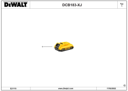DEWALT Ersatzteile BATTERIE DCB183 Typ: 1 XJ