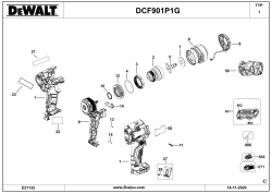 DEWALT Ersatzteile SCHLAGSCHRAUBENSCHL. DCF901P1G Typ: 1 QW