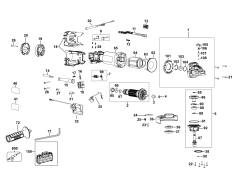 DEWALT Ersatzteile KLEINER WINKELSCHLEIFER DWE4217KD Typ: 3 QS