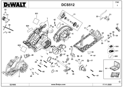 DEWALT Ersatzteile AKKU HANDKREISSÄGE DCS512 Typ: 1 QW