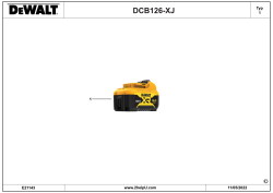 DEWALT Ersatzteile BATTERIE DCB126 Typ: 1 XJ