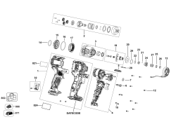 DEWALT Ersatzteile AKKU DREHMOMENTSCHLÜSSEL DCF801B Typ: 1 QU