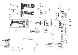 DEWALT Ersatzteile WINKELSCHLEIFER DCG409VSNT Typ: 1 XJ
