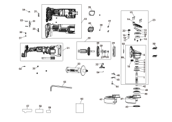 DEWALT Ersatzteile WINKELSCHLEIFER DCG409VSN Typ: 1 XJ