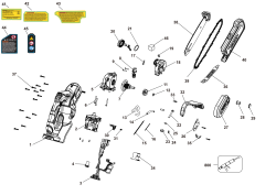 DEWALT Ersatzteile KETTENSÄGE DCCS623B Typ: 1 QU
