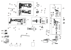 DEWALT Ersatzteile WINKELSCHLEIFER DCG409VST1 Typ: 1 QW