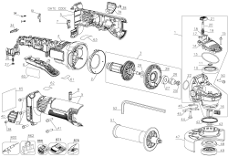 DEWALT Ersatzteile WINKELSCHLEIFER DCG410B Typ: 1 QU