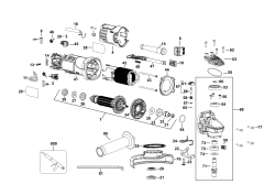 DEWALT Ersatzteile KLEINER WINKELSCHLEIFER DWE4057TRI Typ: 1 QS