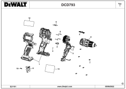 DEWALT Ersatzteile AKKU SCHRAUBER DCD793B Typ: 1 QUCA