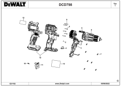 DEWALT Ersatzteile BOHRHAMMER DCD798B Typ: 1 QU