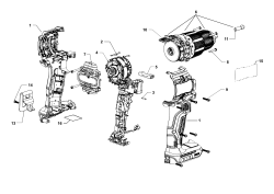 DEWALT Ersatzteile BOHRHAMMER DCD799B Typ: 1 QU