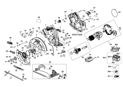 DEWALT Ersatzteile AKKU HANDKREISSÄGE DCS573H2T Typ: 1 QW