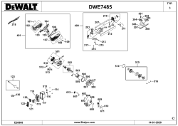DEWALT Ersatzteile TISCH SAGEN DWE7485 Typ: 3 QS