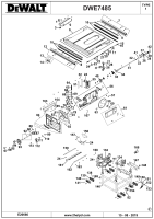 DEWALT Ersatzteile TISCH SAGEN DWE7485 Typ: 1 QS