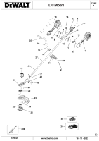 DEWALT Ersatzteile RASENTRIMMER DCM561L1S Typ: 1 XJ
