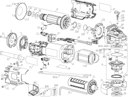 DEWALT Ersatzteile KLEINER WINKELSCHLEIFER DWE4214 Typ: 15 QU