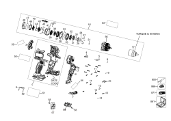 DEWALT Ersatzteile AKKU SCHRAUBER DCD800P2LRT Typ: 1 QW